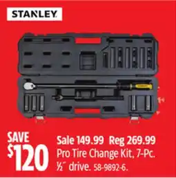 Canadian Tire Stanley Pro Tire Change Kit offer