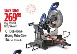 Canadian Tire 10˝ Dual-Bevel Sliding Mitre Saw offer