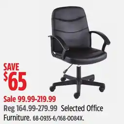 Canadian Tire Selected Office Furniture offer