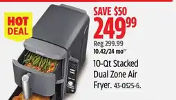 Canadian Tire 10-Qt Stacked Dual Zone Air Fryer offer