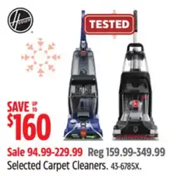 Canadian Tire Selected Carpet Cleaners offer