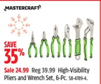 Canadian Tire High-Visibility Pliers and Wrench Set, 6-Pc offer