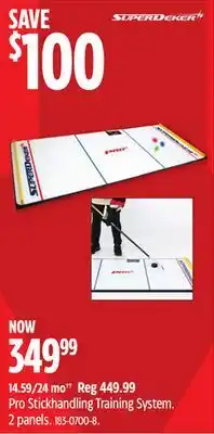Canadian Tire SuperDeker Pro Stickhandling Training System. 2 panels offer