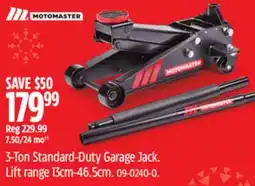 Canadian Tire 3-Ton Standard-Duty Garage Jack offer