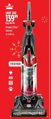 Canadian Tire Bissell PowerLifter Swivel offer