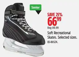 Canadian Tire Soft Recreational Skates offer