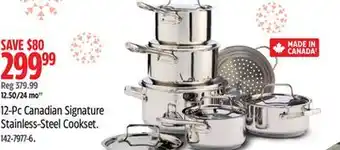 Canadian Tire PADERNO 12-Pc Canadian Signature Stainless-Steel Cookset offer