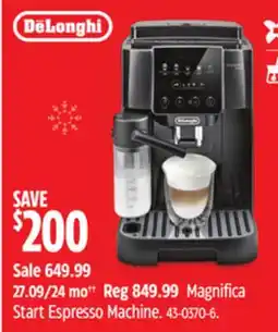 Canadian Tire Magnifica Start Espresso Machine offer