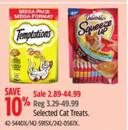 Canadian Tire Whiskas Selected Cat Treats offer