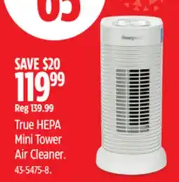 Canadian Tire True HEPA Mini Tower Air Cleaner offer