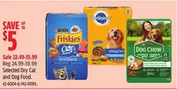 Canadian Tire Selected Dry Cat and Dog Food offer