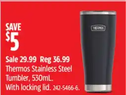 Canadian Tire Thermos Stainless Steel Tumbler offer