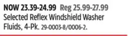 Canadian Tire Selected Reflex Windshield Washer Fluids, 4-Pk offer