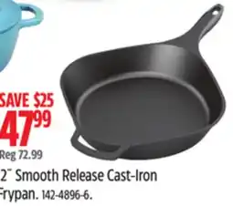Canadian Tire 12˝ Smooth Release Cast-Iron Frypan offer