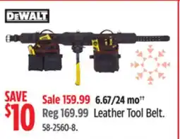 Canadian Tire Dewalt Leather Tool Belt offer