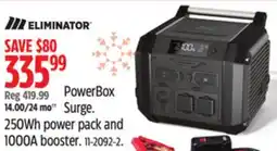 Canadian Tire MotoMaster 250Wh power pack and 1000A booster offer