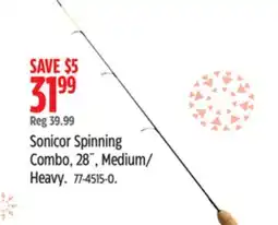 Canadian Tire 13 Fishing Sonicor Spinning Combo offer