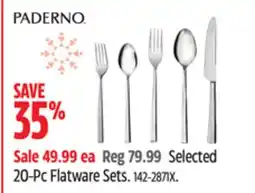 Canadian Tire Paderno Selected 20-Pc Flatware Sets offer