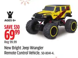 Canadian Tire New Bright Jeep Wrangler Remote Control Vehicle offer