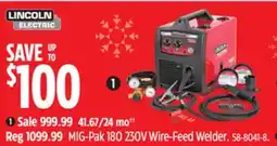 Canadian Tire MIG-Pak 180 230V Wire-Feed Welder offer