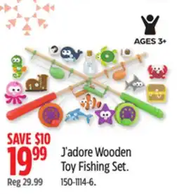 Canadian Tire J'adore Wooden Toy Fishing Set offer