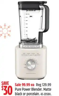 Canadian Tire KitchenAid Pure Power Blender offer