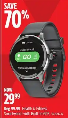 Canadian Tire Health & Fitness Smartwatch with Built-In GPS offer