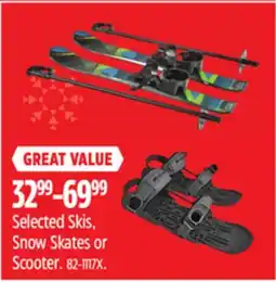 Canadian Tire Selected Skis, Snow Skates or Scooter offer