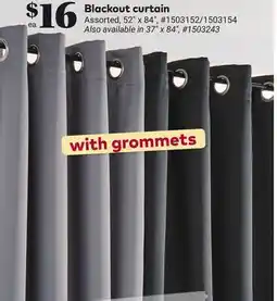 Giant Tiger Blackout curtain offer