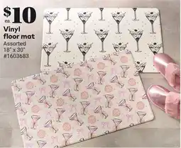 Giant Tiger Vinyl floor mat offer