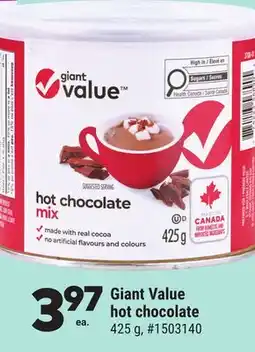 Giant Tiger Giant Value hot chocolate offer