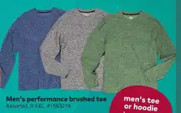 Giant Tiger Men's performance brushed tee offer