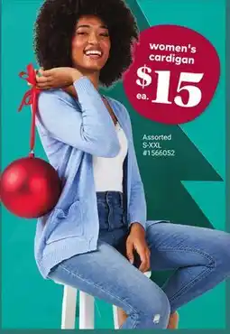 Giant Tiger Women's cardigan offer