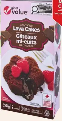 Giant Tiger Giant Value chocolate lava cakes offer