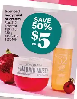 Giant Tiger Scented body mist or cream offer