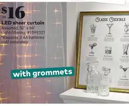 Giant Tiger LED sheer curtain offer