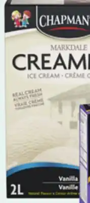 Giant Tiger Chapman's Creamery ice cream frozen dessert offer
