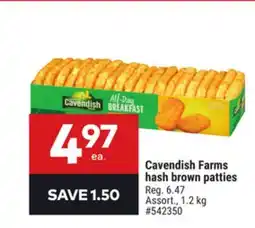 Giant Tiger Cavendish Farms hash brown patties offer