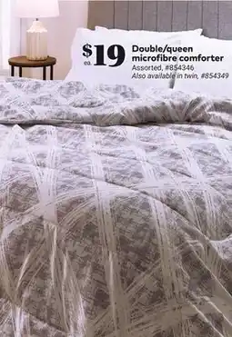 Giant Tiger Double/queen microfibre comforter offer