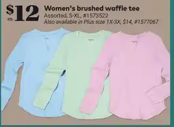 Giant Tiger Women's brushed waffle tee offer