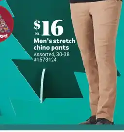 Giant Tiger Men's stretch chino pants offer