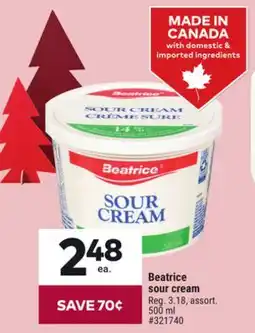 Giant Tiger Beatrice sour cream offer