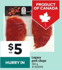 Giant Tiger Legacy pork chops offer