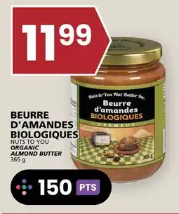 Rachelle-Bery Grocery NUTS TO YOU ORGANIC ALMOND BUTTER offer