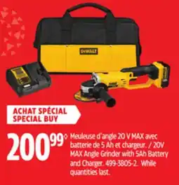 Canadian Tire MAX Angle Grinder with 5Ah Battery and Charger offer