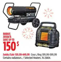 Canadian Tire Remington Selected Heaters offer