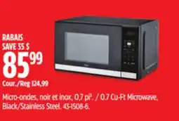Canadian Tire MASTER CHEF 0.7 Cu-Ft Microwave, Black/Stainless Steel offer