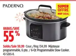 Canadian Tire 6-Qt Programmable Slow Cooker offer