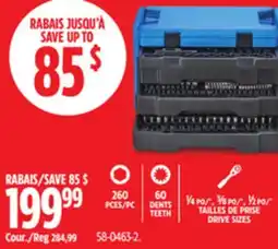 Canadian Tire TAILLES DE PRISE DRIVE SIZES offer