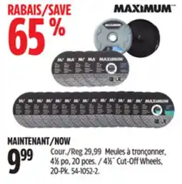 Canadian Tire MAXIMUM 41β2Λ Cut-Off Wheels offer
